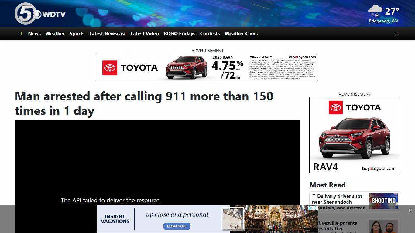 Man arrested after calling 911 more than 150 times in 1 day